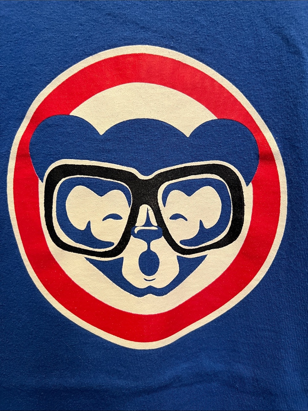 Gildan Blue Short Sleeve Tee holy cow! It’s Harry Caray. Go Cubs Go!